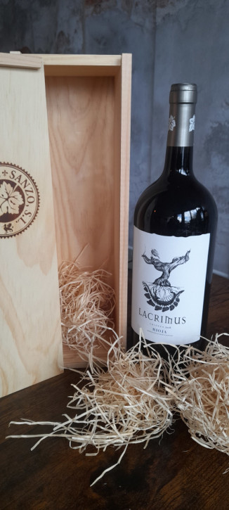 Rodriguez y Sanzo Lacrimus Crianza Magnum (1,5 Liter Flasche), Rioja 2018 - auf Wunsch auch in Original 1er Holzkiste -